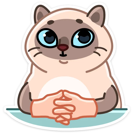 Telegram Sticker «Котик Плюш » 😕