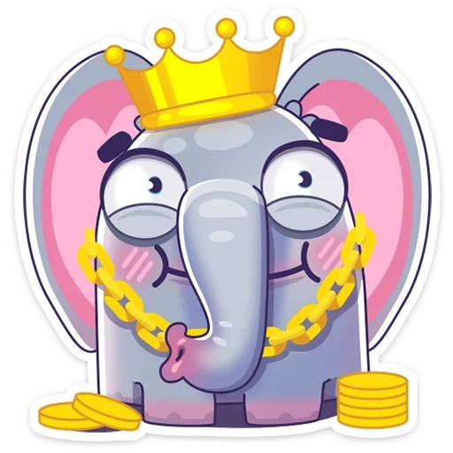 Telegram Sticker «Подозрительный Слон» 🤗