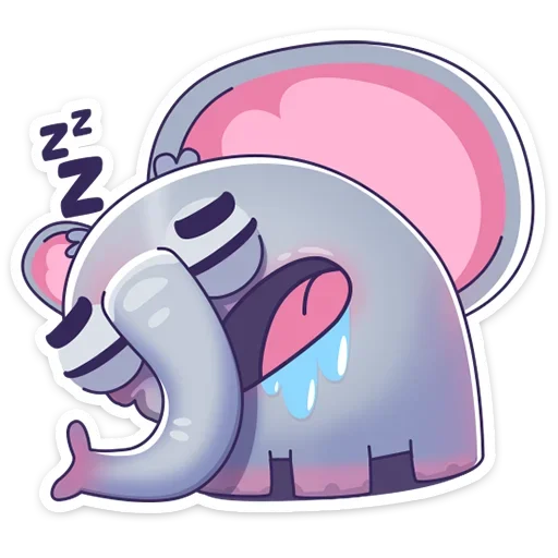 Telegram Sticker «Подозрительный Слон» 😂