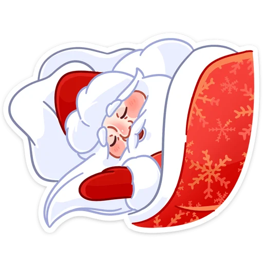 Стікер Telegram «Поезд Деда Мороза» 😴