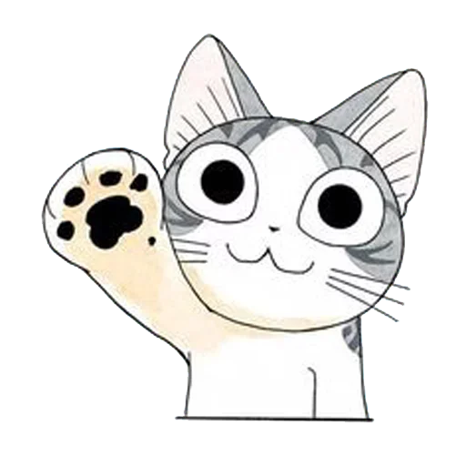 Telegram Sticker «Серый Полосатый Кот» ?