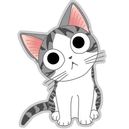 Серый Полосатый Кот emoji 😖