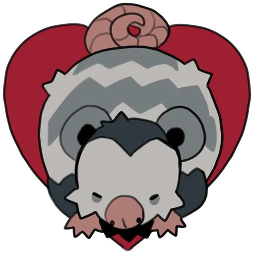 Стикер Telegram «love_is_stored_in_the_possum» ❤️