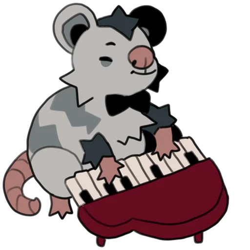 Стікер love_is_stored_in_the_possum 🎹