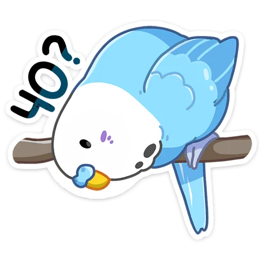 Telegram Sticker «Попуги» ❓