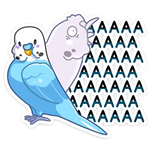 Telegram stiker «Попуги» 😱