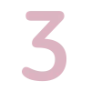 Розовый шрифт emoji 3️⃣