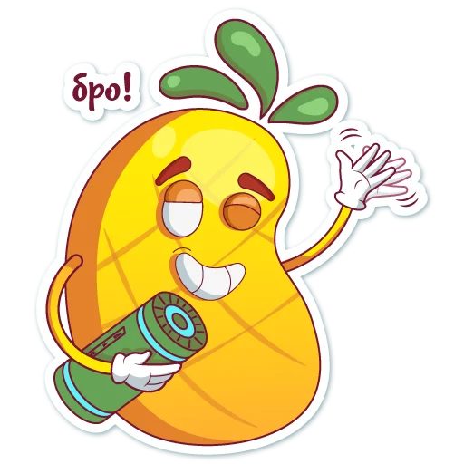 Telegram Sticker «Mr. Pineapple» 👋