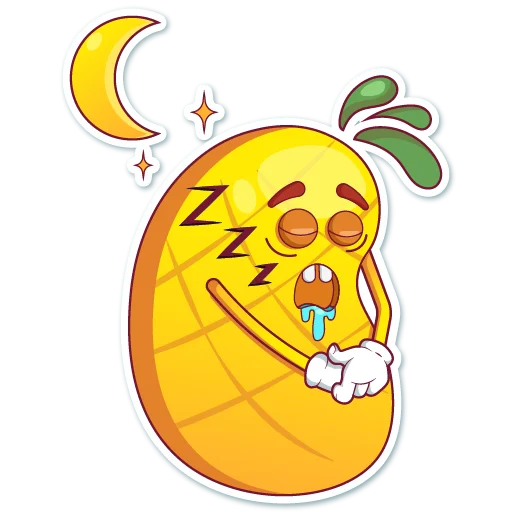 Telegram stiker «Mr. Pineapple» 😴