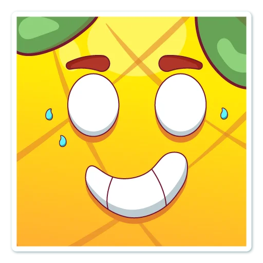 Telegram stiker «Mr. Pineapple» 😅