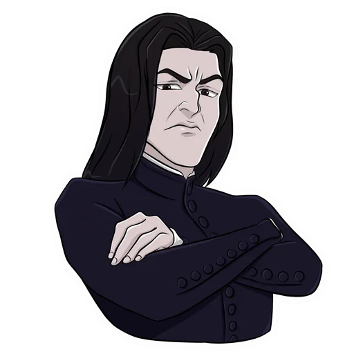 Telegram stiker «Professor Snape» 😠