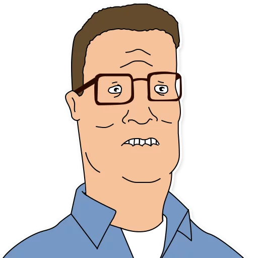 Telegram stiker «King of the Hill» 😯