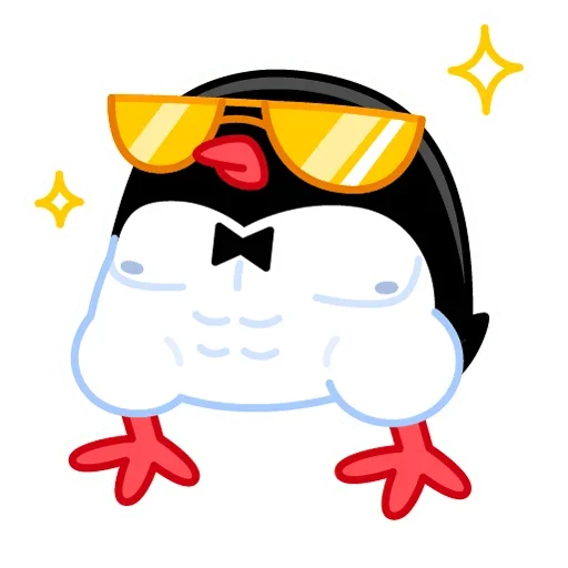 Telegram Sticker «Приличный Пингвин» 😎