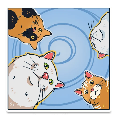 Telegram Sticker «Котики и песики» 😕