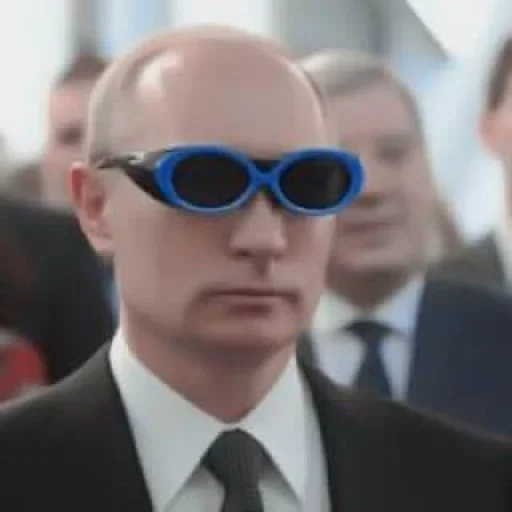 Стикер Telegram «Путин» 😎