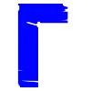 Эмодзи телеграм Синий шрифт