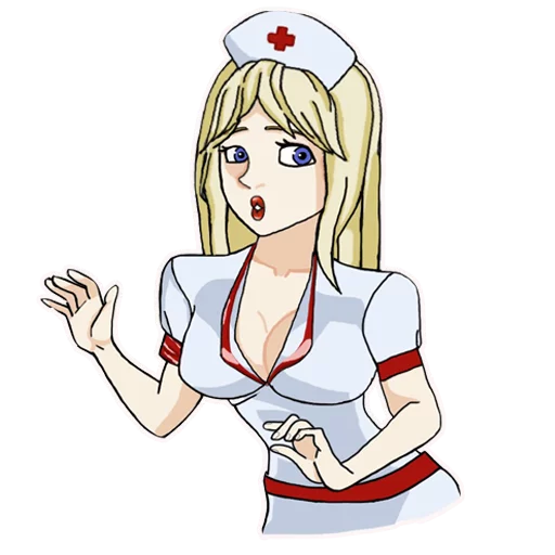 Telegram stiker «Медсестра» 😲