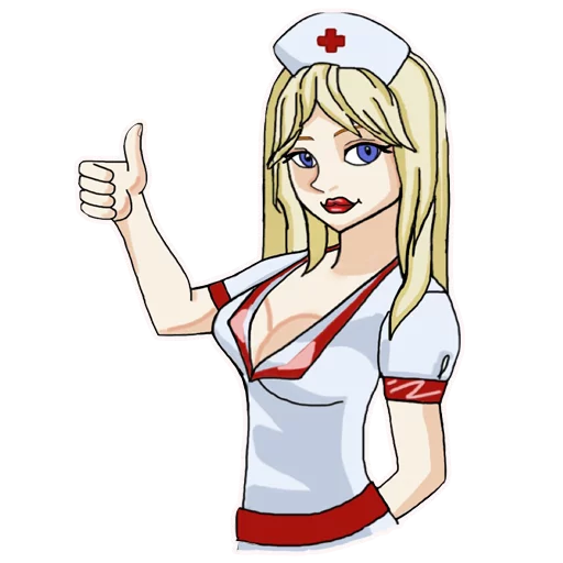 Telegram stiker «Медсестра » 👍