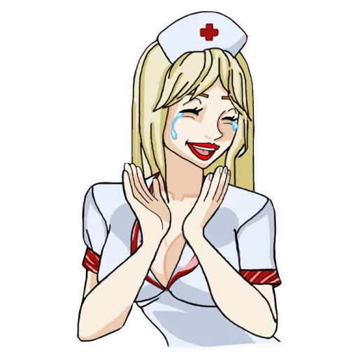 Telegram Sticker «Медсестра» 😂