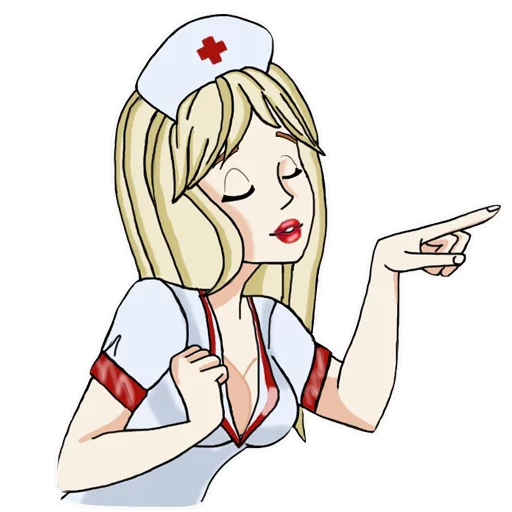 Telegram Sticker «Медсестра» 😌