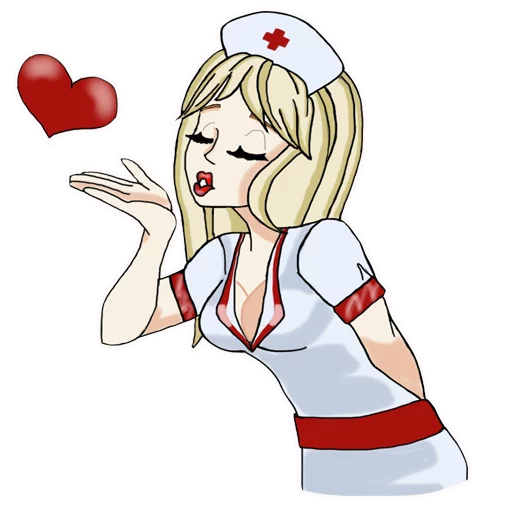 Telegram Sticker «Медсестра» 😘