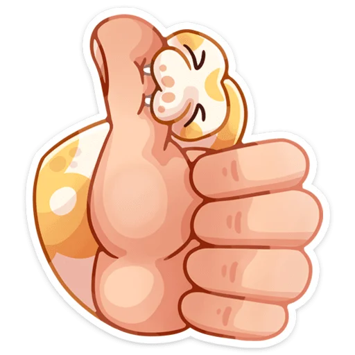 Telegram stiker «Питончик Пончик» 👍