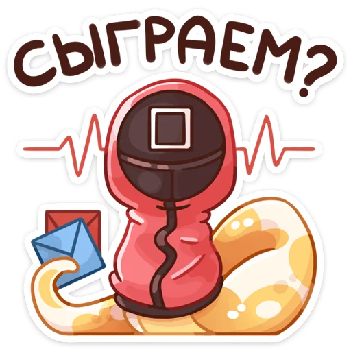 Telegram Sticker «Питончик Пончик» 🦑