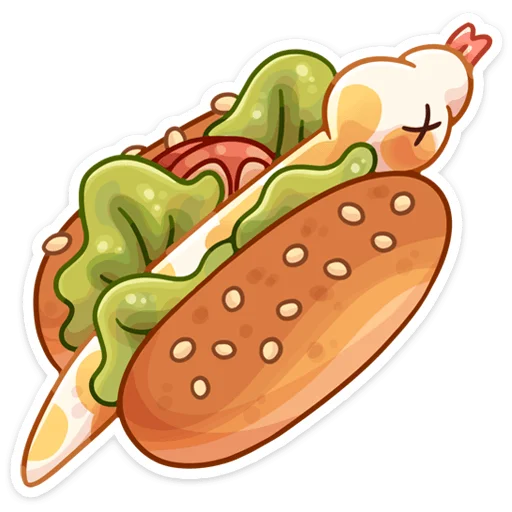 Telegram stiker «Питончик Пончик» 🥪
