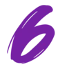 Емодзі Telegram «Purple font» 6⃣