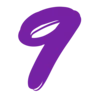 Емодзі Telegram «Purple font» 9⃣