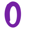 Емодзі Telegram «Purple font» 0⃣
