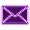 purple&black emoji ✉️