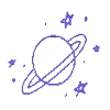 purplerandom emoji 🪐