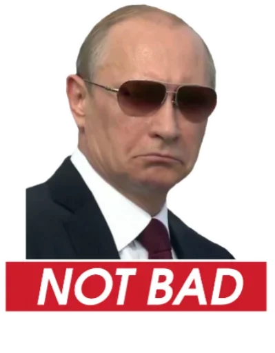 Стикер Путин 😎