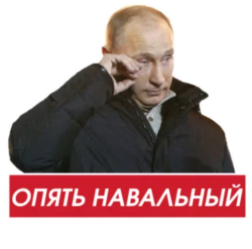 Стикер Telegram «Путин» 😪