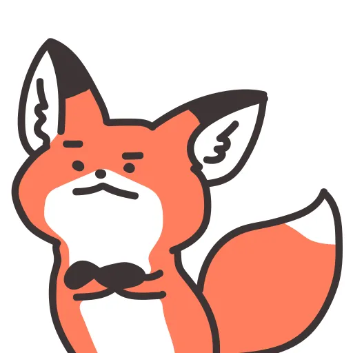 ➣Q Red Fox 🦊 🦊 stiker 😒