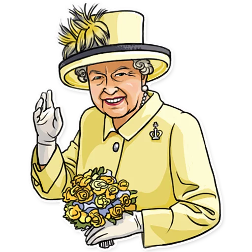 The Queen emoji 👋