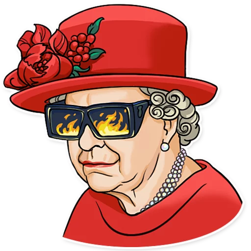 Стікер Telegram «The Queen» 