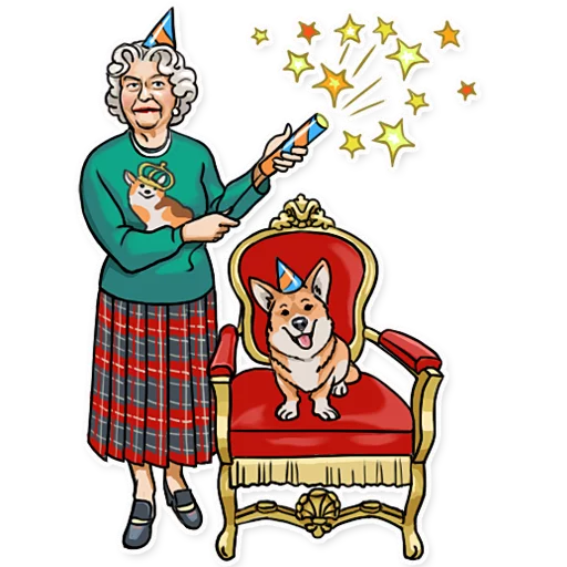 The Queen sticker 🎉