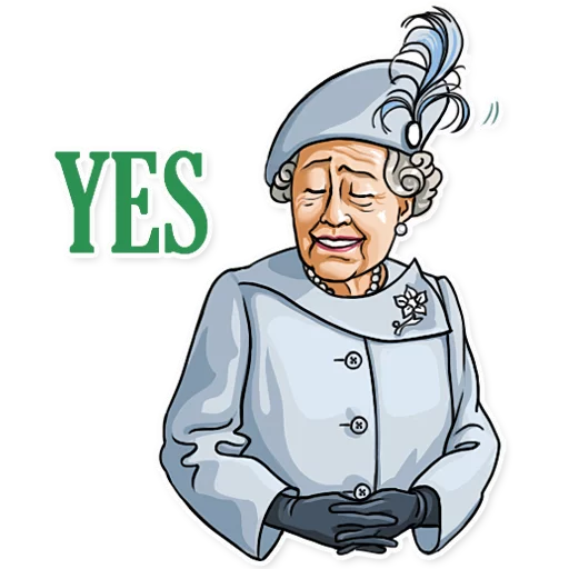Стикер Telegram «The Queen» 