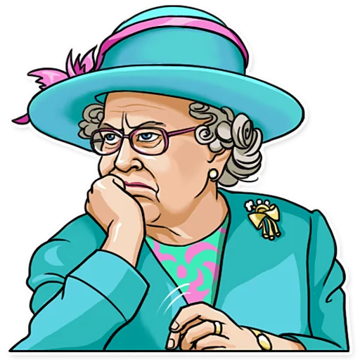 Telegram stiker «The Queen» 🙄