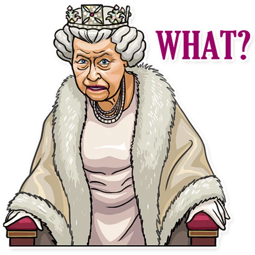The Queen emoji 😵