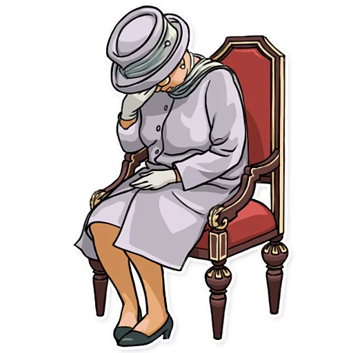 Стикер Telegram «The Queen» 