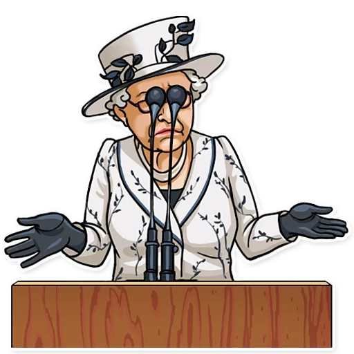 Telegram stiker «The Queen» 🙈