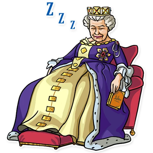 The Queen sticker 😴