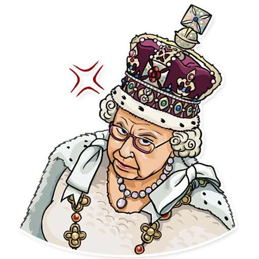 The Queen sticker 😡