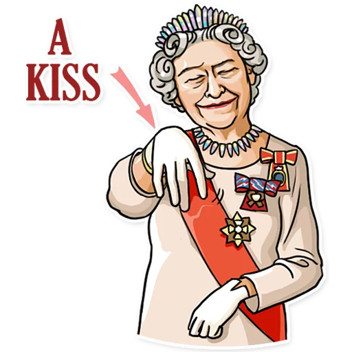 Стікер Telegram «The Queen» 😌