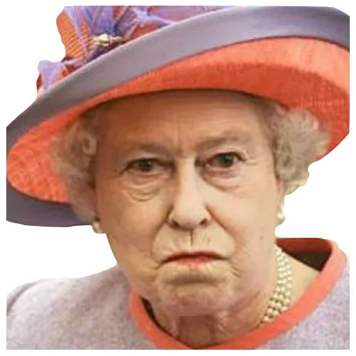 Стикер Queen Elizabeth II 😒