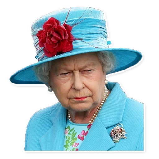 Queen Elizabeth II sticker ☹️