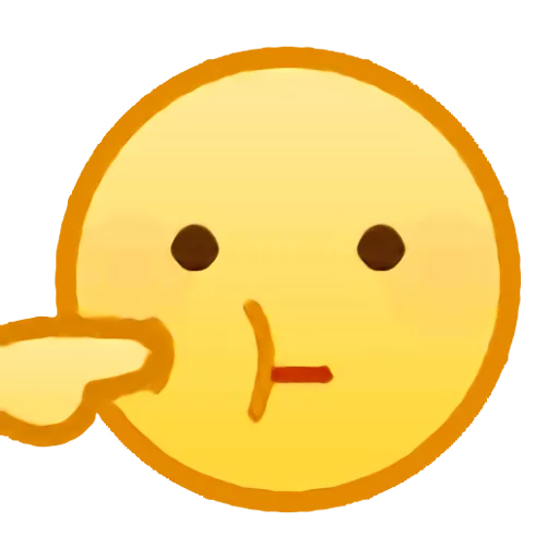 Telegram Sticker «QQ emojis» 😶